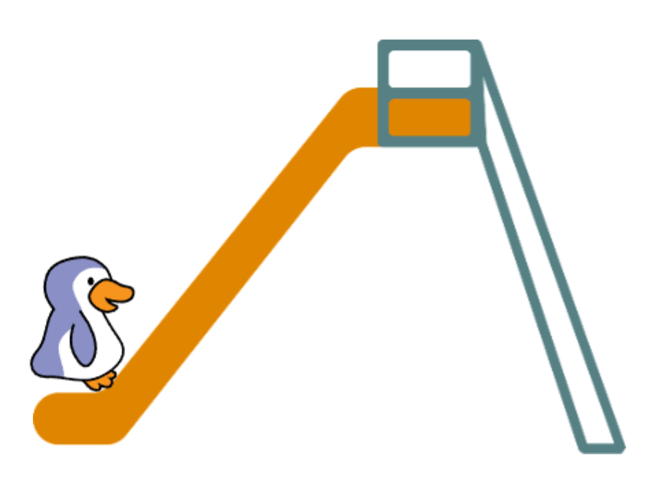 企鹅玩滑梯